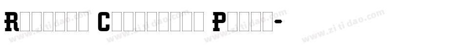 Regatta Condensed Plain字体转换